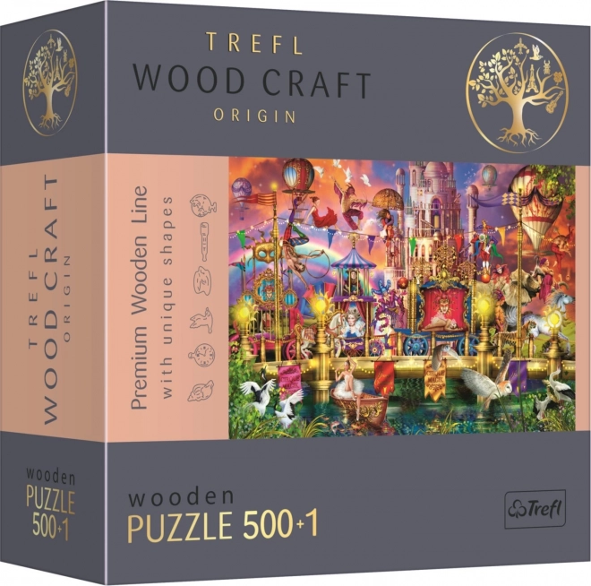 Kúzelný svet drevené puzzle 501 dielikov