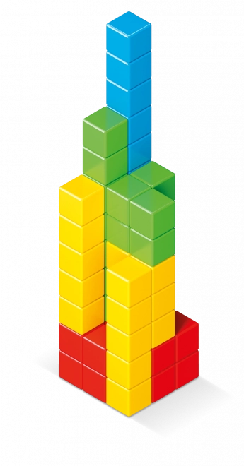 Geomag Magicube plnofarebný 128 dielikov