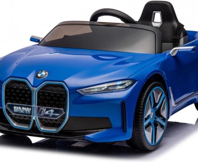 Detské elektrické auto BMW i4 modré 4x4