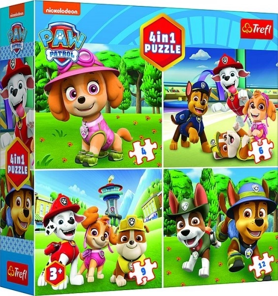 Puzzle 4v1 Labková Patrola