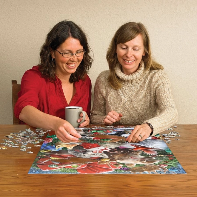Rodinné puzzle Sváteční přátelé