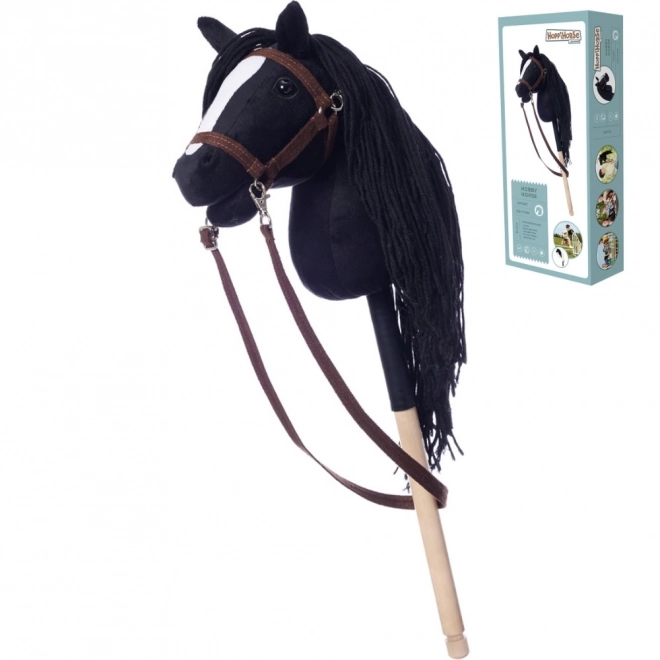 Koník na tyči Hobby Horse HOPPIHORSE čierny