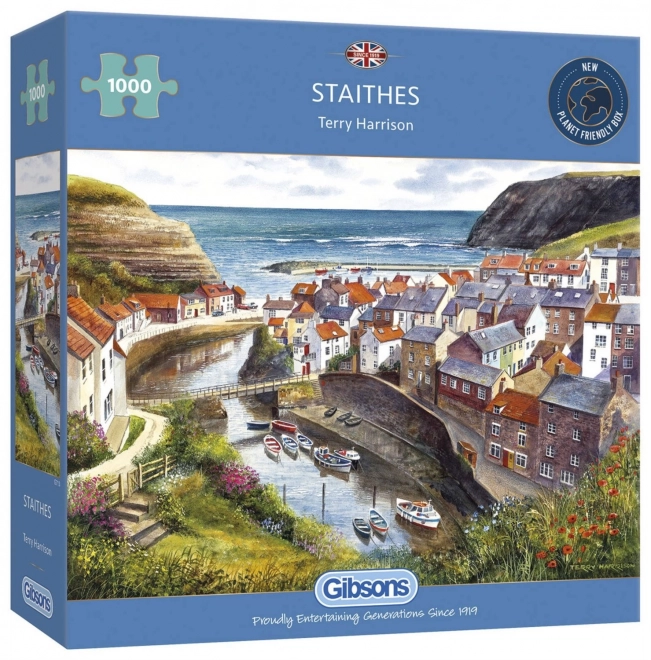 Puzzle Staithes, Veľká Británia 1000 dielikov