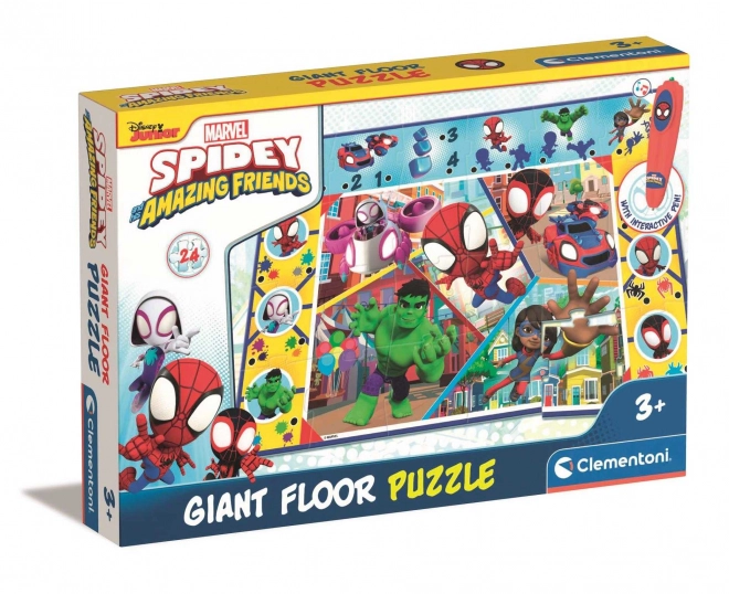 Podlahové puzzle Spidey a jeho úžasní priatelia s interaktívnym perom