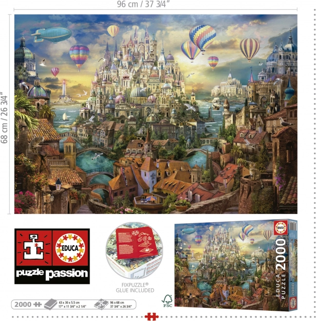 Educa puzzle Mesto snov 2000 dielikov