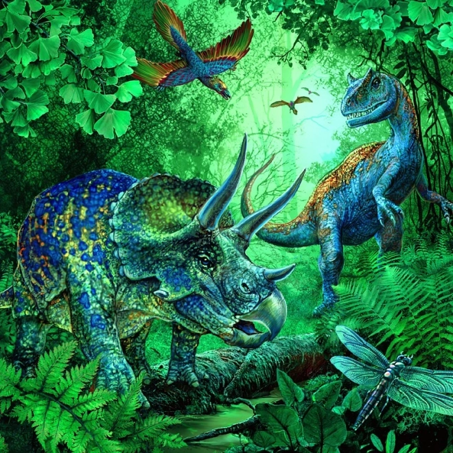 Ravensburger Puzzle Úžasní Dinosauri 3x49 Dielikov