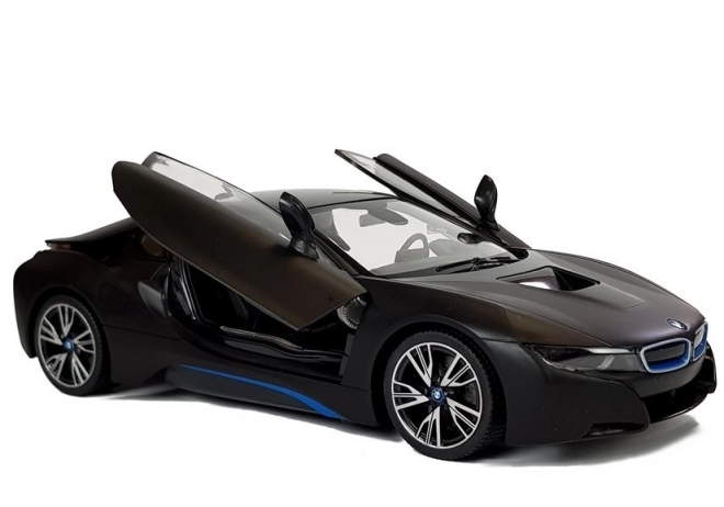 Auto R/C BMW i8 Rastar 1:14 čierne automatické dvere