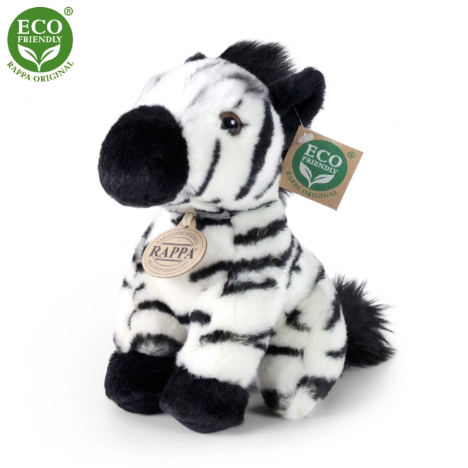 Pýšová zebra sediaca 18 cm Eco-friendly