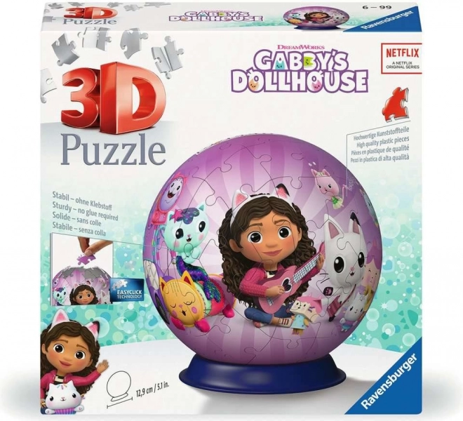 Ravensburger 3D Puzzleball Gabkin čarovný domček 72 dielikov