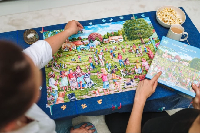 Vesnická psí súťaž puzzle 1000 dielikov