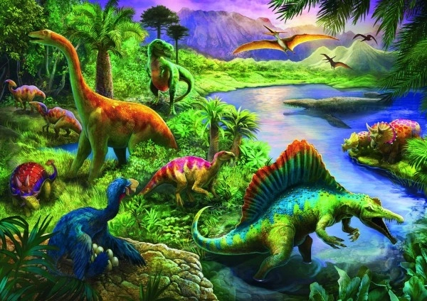 Trefl Puzzle Dinosaury 200 Dielikov