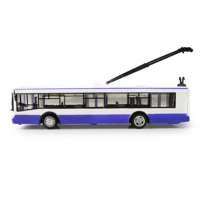 Autobus so zvukovými efektmi 28 cm modrý