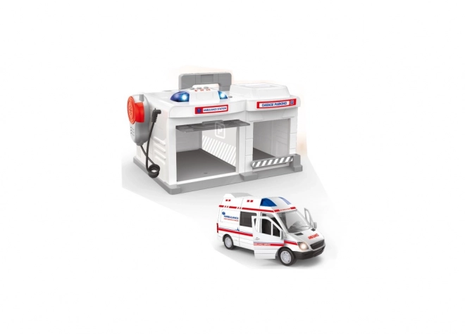 Ambulancia hrací set – garáž