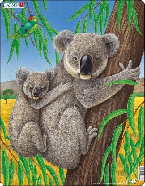 Puzzle Medvedík Koala s mláďaťom 25 dielikov