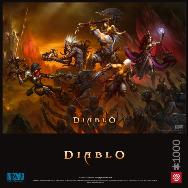 Puzzle Diablo - Súboj hrdinov 1000 dielikov