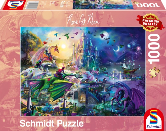 Schmidt puzzle nočná dračia súťaž 1000 dielikov