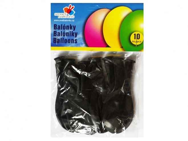 čierne latexové balóniky na oslavy