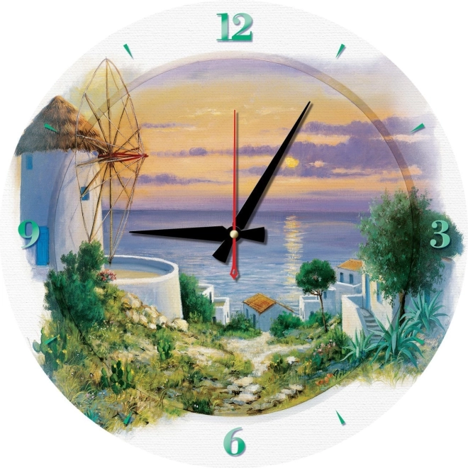 Puzzle Hodiny Večer u Egejského mora 570 dielikov