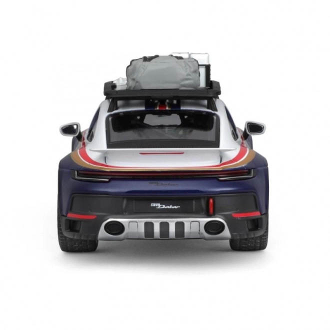 Bburago závodný model Porsche 911 Dakar modrý