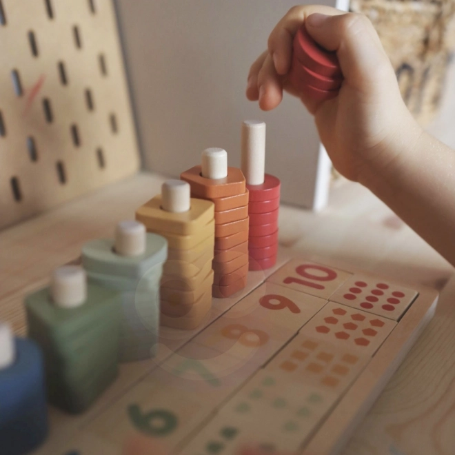 Drevené počítadlo a triediaca hračka Montessori od PolarB