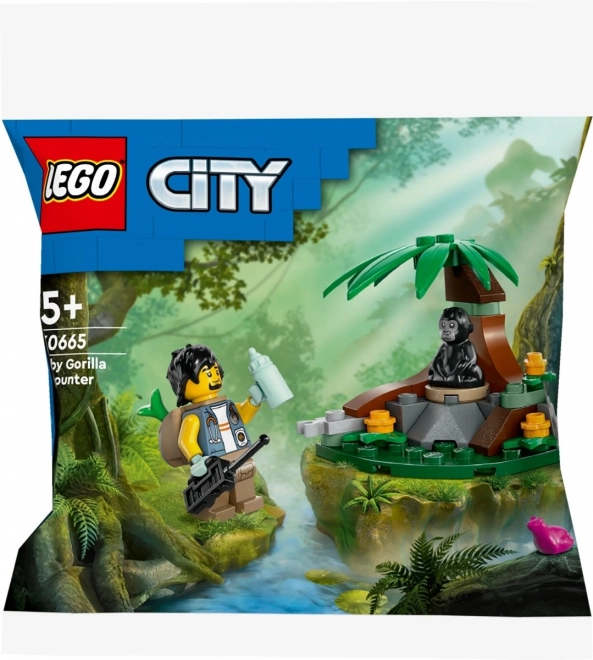 Lego city stretávka s malým gorilou