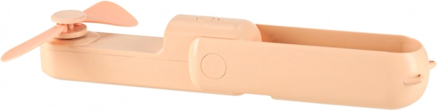 Mini skladací stolný ventilátor s USB ružový