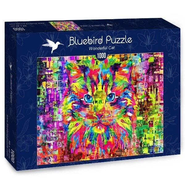 Bluebird puzzle úžasná mačka 1000 dielikov