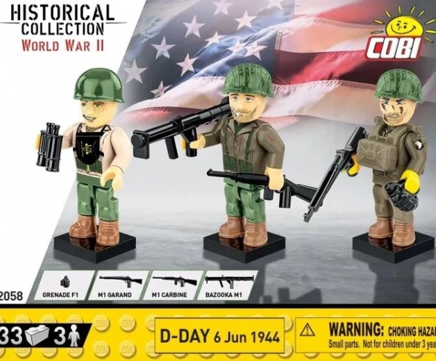 Stavebnica COBI HC WWII – D-Day 6. júna 1944 figúrky