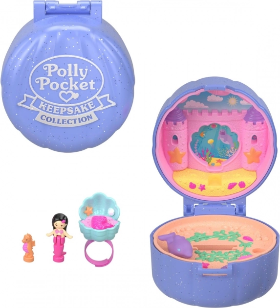 Figúrky Polly Pocket Súprava s prstienkom Morská panna