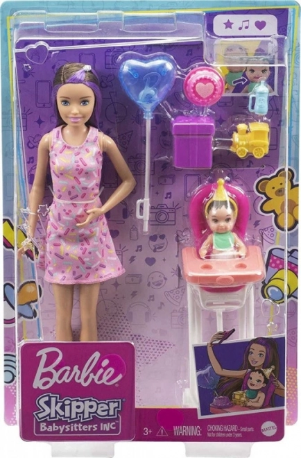 Bábika Barbie Skipper Klub Opatrovateliek - Stolička Mini Narodeniny