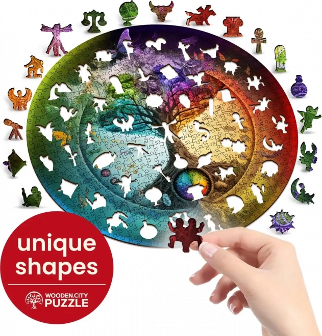 Drevené puzzle Strom života