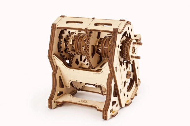 Ugears 3D drevený mechanický puzzle STEM výuková prevodovka