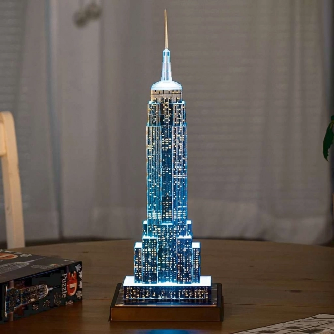 Svietiace 3D Puzzle Nočná Edícia Empire State Building