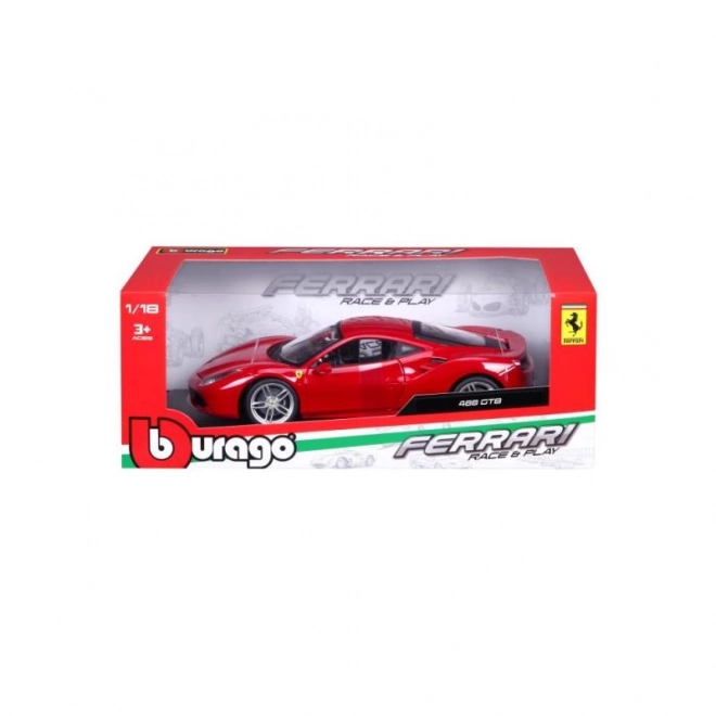 Ferrari 488 GTB Červený model 1:18