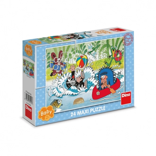 Puzzle Krtek vo vode 24 dielikov maxi