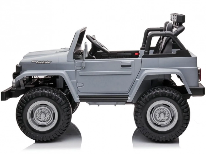 Detské elektrické auto Toyota Land Cruiser – Šedá