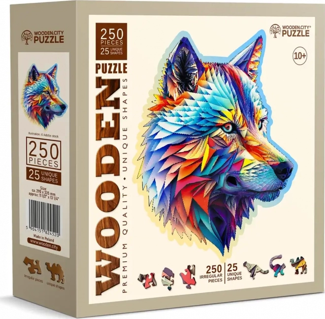 Drevené puzzle Nóbl vlk 250 dielikov