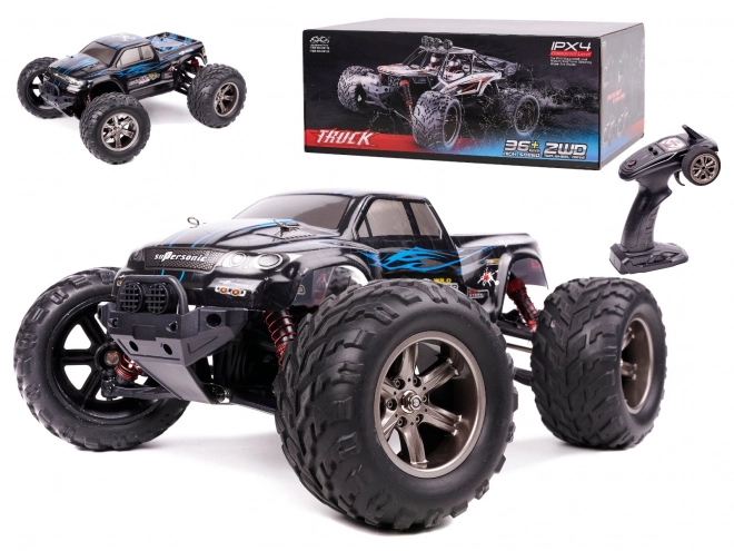 Zariadený auto Monster Truck 1:12 2,4GHz modrý