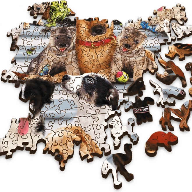 Drevené puzzle Psie priateľstvo 1000 dielikov
