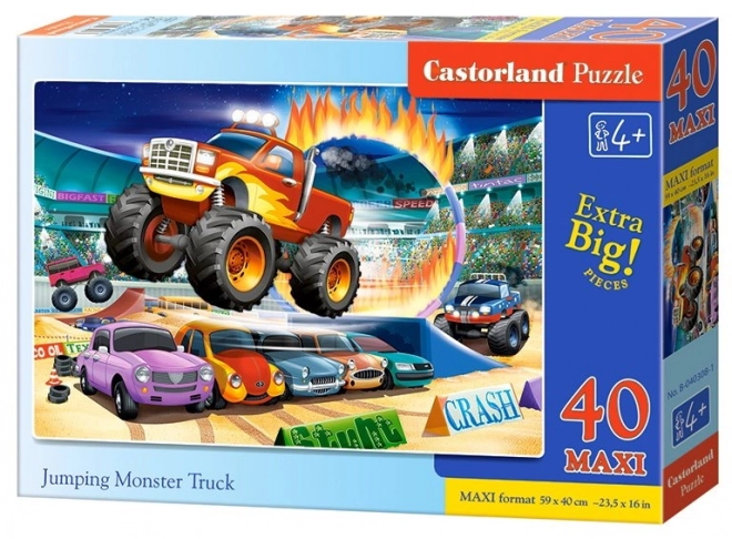 Puzzle 40 dielikov Maxi Jumping Monster Truck