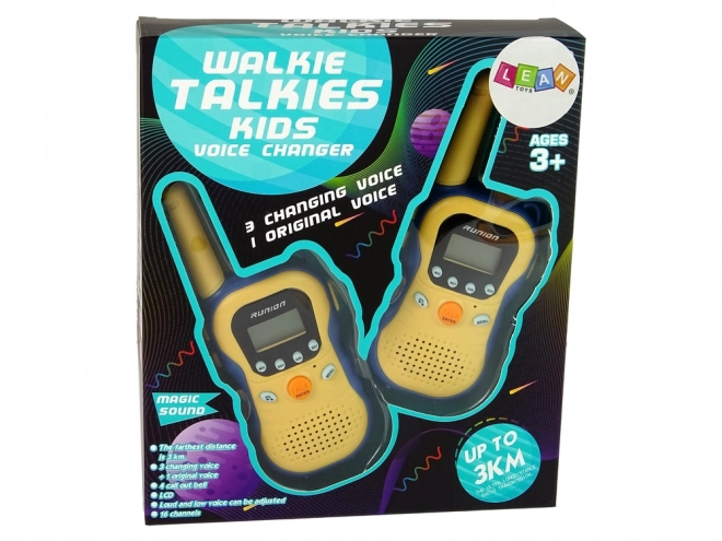 Walkie Talkie pre Deti Žlté