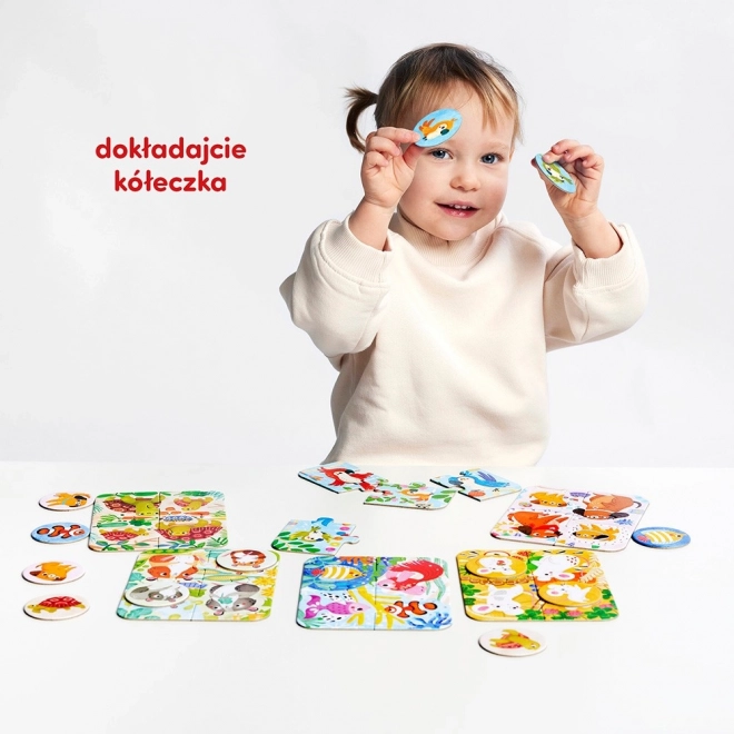 Puzzle myška a priatelia