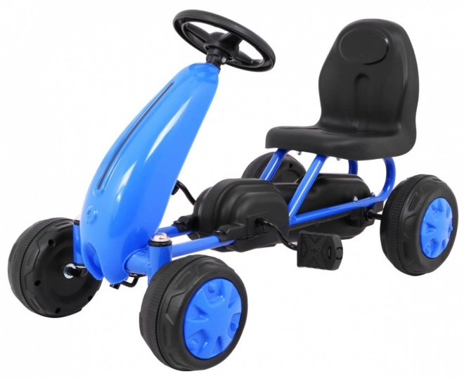 Prvý pedálový gokart pre najmenších modrý