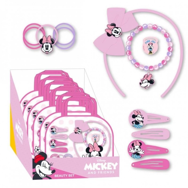 Sada vlasových doplnkov Minnie 12 ks