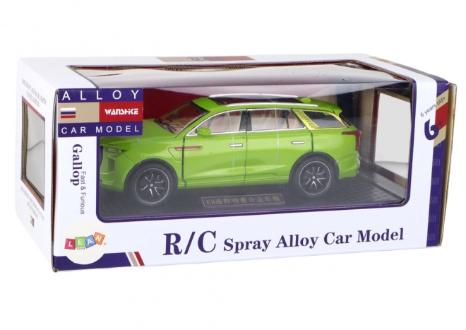 Hliníkový model RC auta 1:24 - zelený