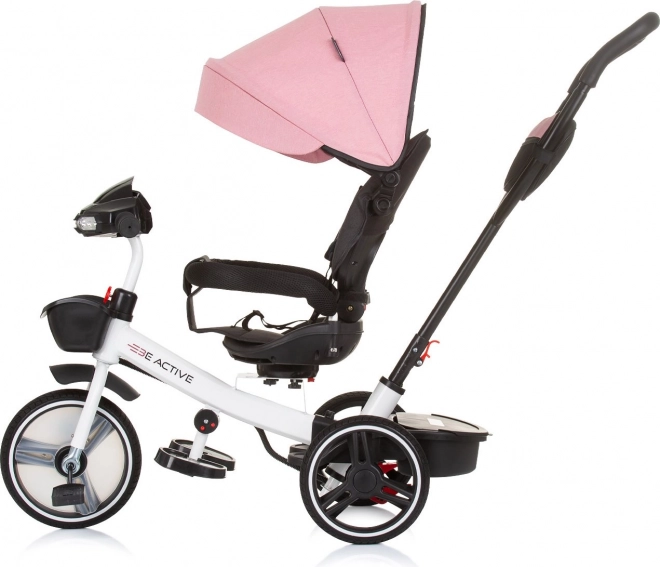 Trojkolesový bicykel Chipolino Be Active 2v1 ružový ľan