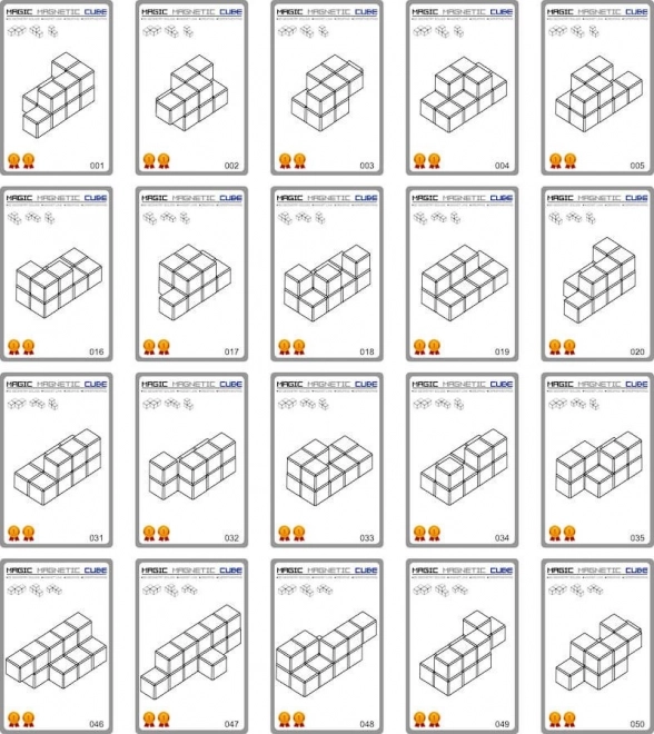 Magnetické kocky - Magic Magnetic Cubes 56 el.