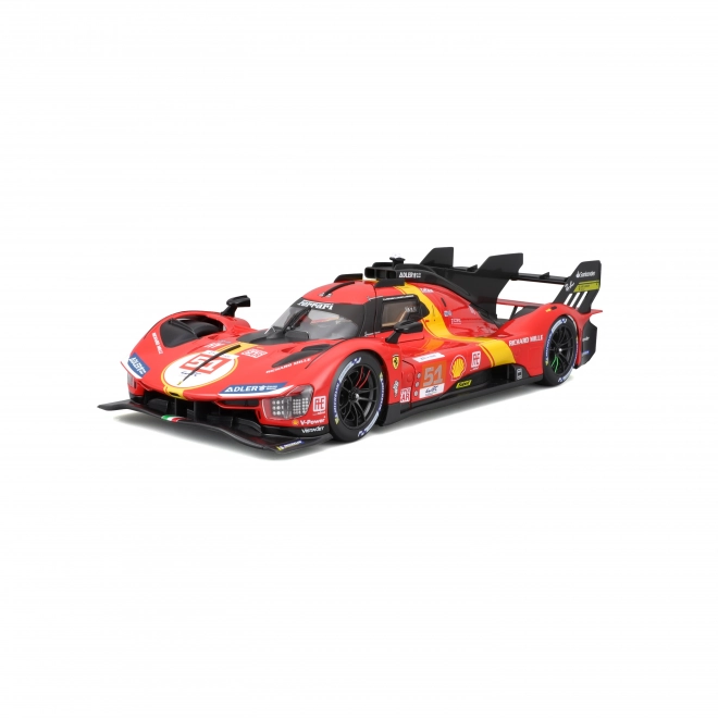 Kovový model Ferrari Racing Bburago 1:18 - 499P LMH Červený