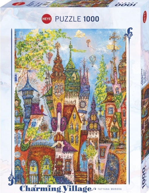 Puzzle Čarokrásna Dedinka: Červené Oblúky 1000 Dielikov