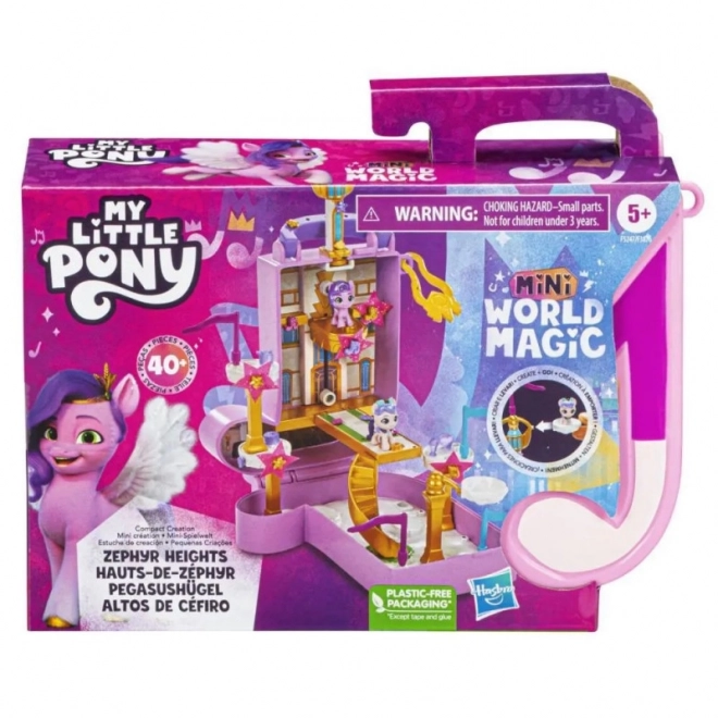 Zostava figúrok My Little Pony Mini World Magic Kompaktné Mestečko Zefírové Vrchy